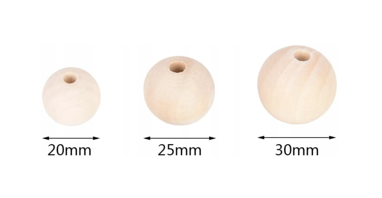 Dřevěné kuličky L – hračka pro papoušky nebo náhradní díly pro kutily od ParrotPlanet.cz