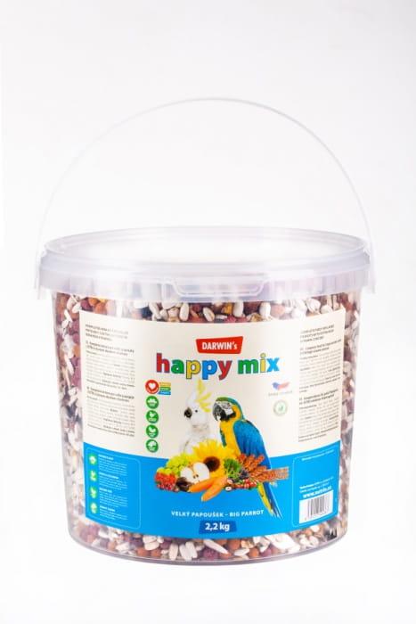 Nutrin Darwin's Big Parrot Happy MIX – obohacené krmivo pro velké papoušky 2,2 kg od ParrotPlanet.cz