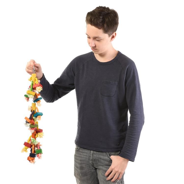 3 v 1 – Barevná dřevěná hračka pro všechny PaPug 61 cm od ParrotPlanet.cz