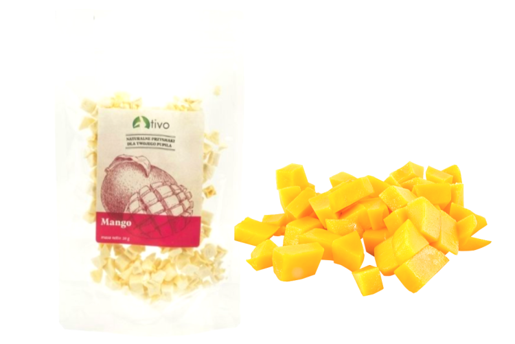 Křupavé Mango – celé lyofilizované ovoce 20 g od ParrotPlanet.cz