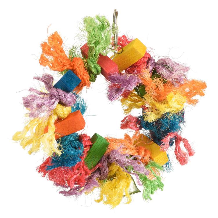 Sizalová plyšová hračka | Úžasně hřejivá hračka pro malé a střední papoušky od ParrotPlanet.cz