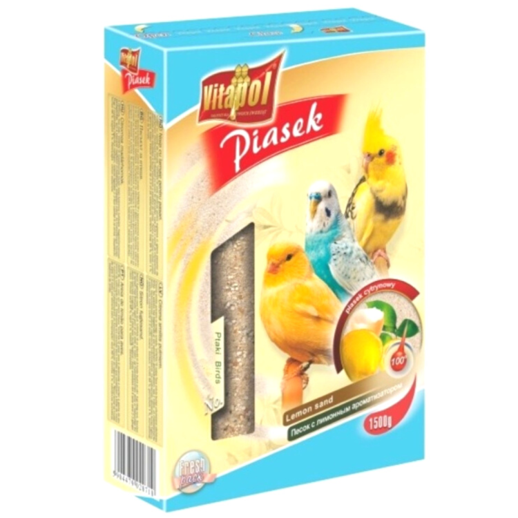 Vitapol Písek pro ptáky – citronový 1,5 kg od ParrotPlanet.cz