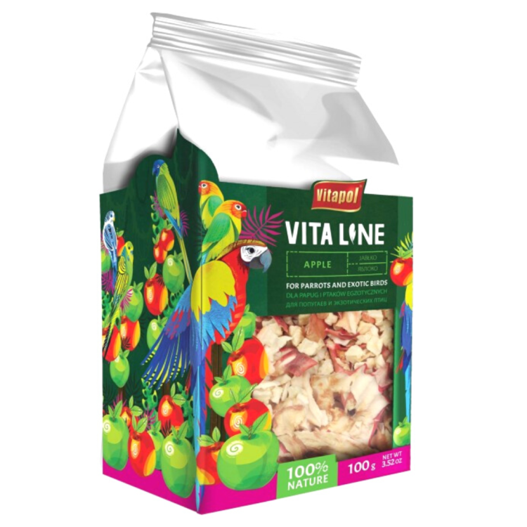 Vitapol VITALINE – Jablko pro všechny papoušky 100 g od ParrotPlanet.cz