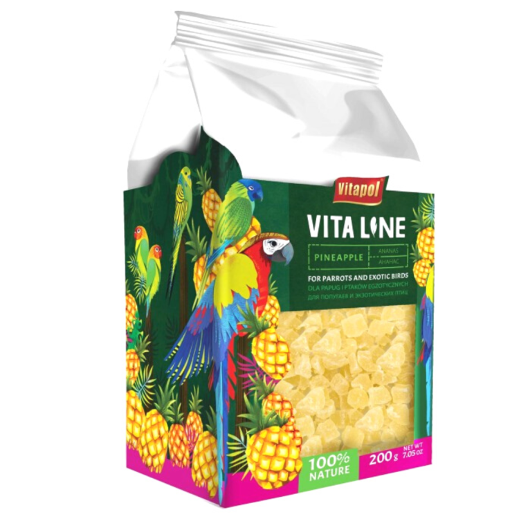 Vitapol VITALINE – Ananas pro všechny papoušky 200 g od ParrotPlanet.cz