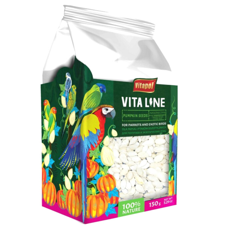 Vitapol VITALINE - Dýňová semínka pro všechny papoušky 150 g od ParrotPlanet.cz