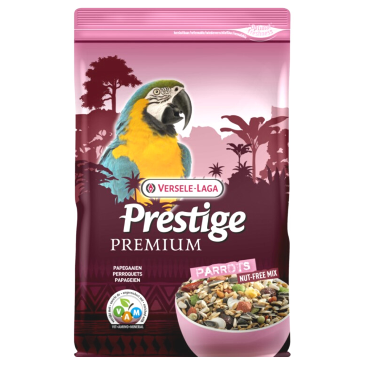 Versele Laga Parrots Premium 2 kg bez ořechů – krmivo pro velké papoušky: ara, amazoňan, kakadu a další od ParrotPlanet.cz