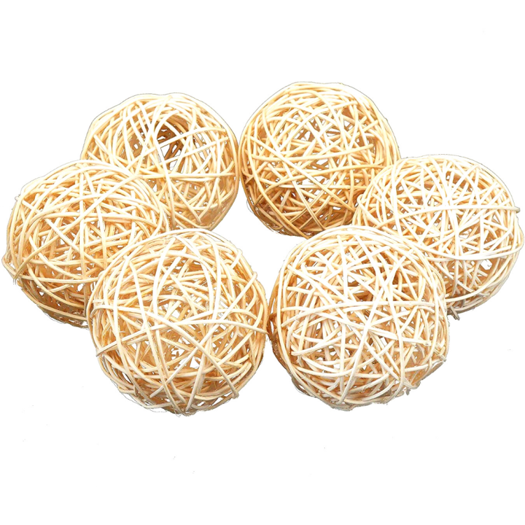 Přírodní proutěný míček Medium – hračka pro tlapky DIY 10 cm od ParrotPlanet.cz