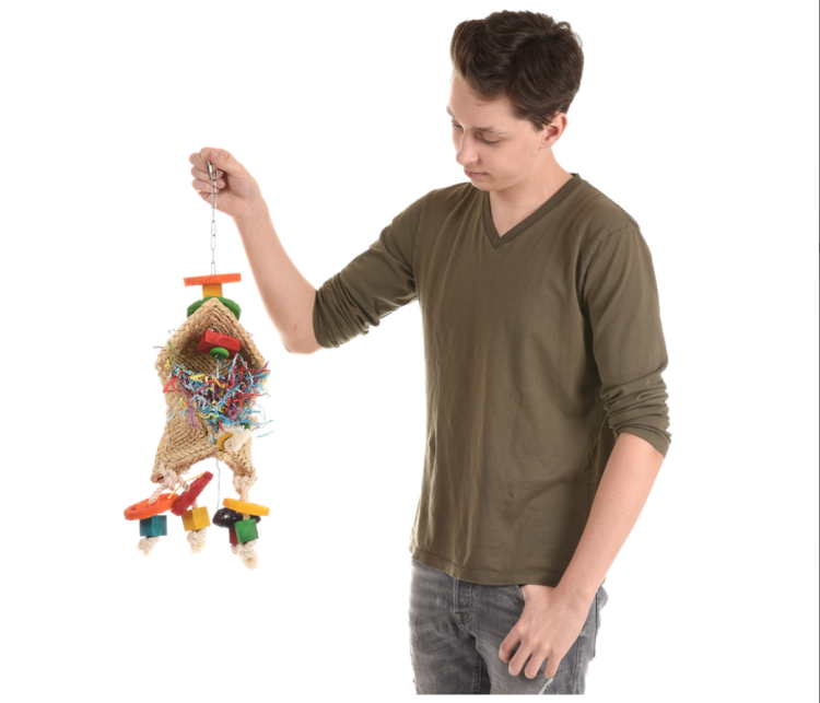 Kouzelný klobouk – hračka pro papoušky od ParrotPlanet.cz