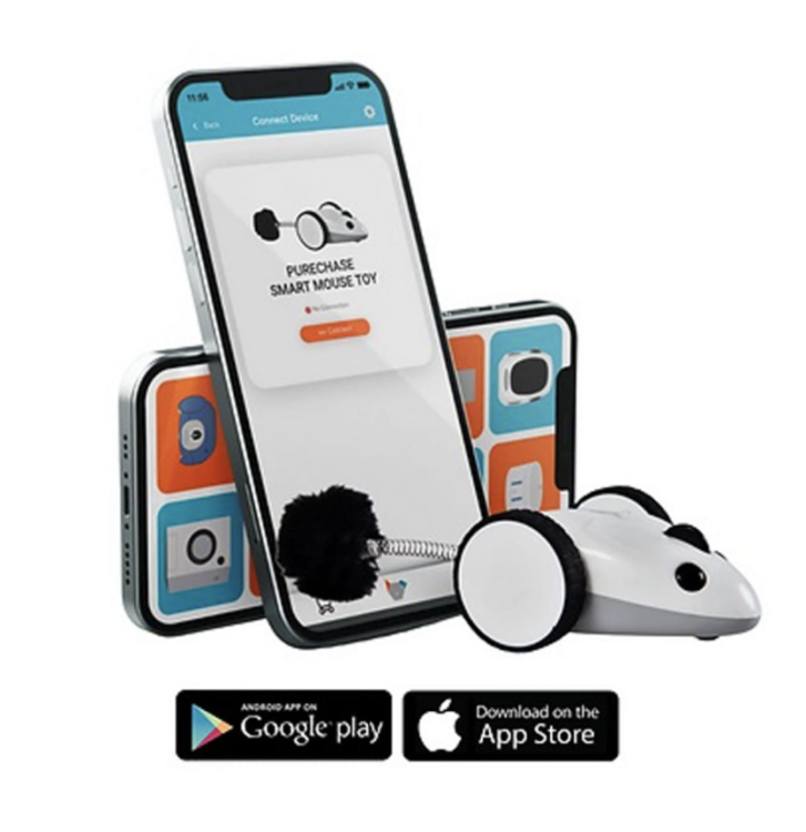 Litter Robot - Mysz Robot - Automatická hračka pro kočky ovládaná telefonem od ParrotPlanet.cz