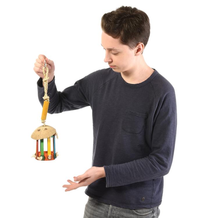 Žravý kokos - hračka pro střední a velké papoušky od ParrotPlanet.cz