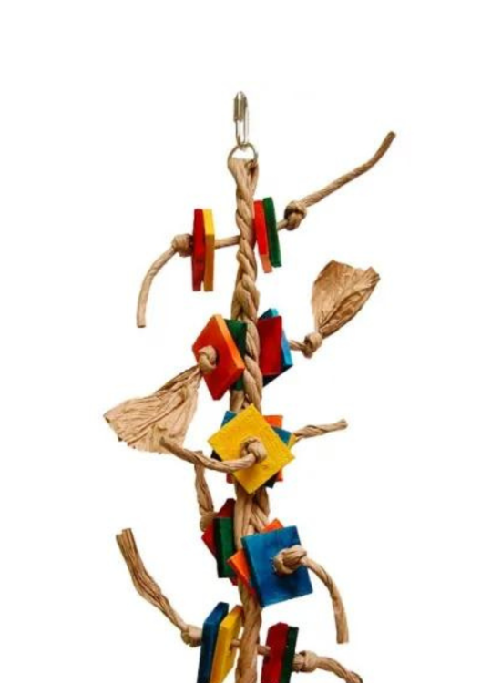 Barevný cop - hračka pro velké papoušky od ParrotPlanet.cz