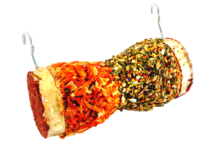 Zeleninová písková hodiny s obilím pro všechny papoušky od ParrotPlanet.cz