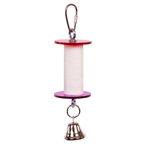 Závěsný pískovec se zvonkem M | Hračka zabraňující nadměrnému růstu zobáku | pro střední a malé papoušky od ParrotPlanet.cz