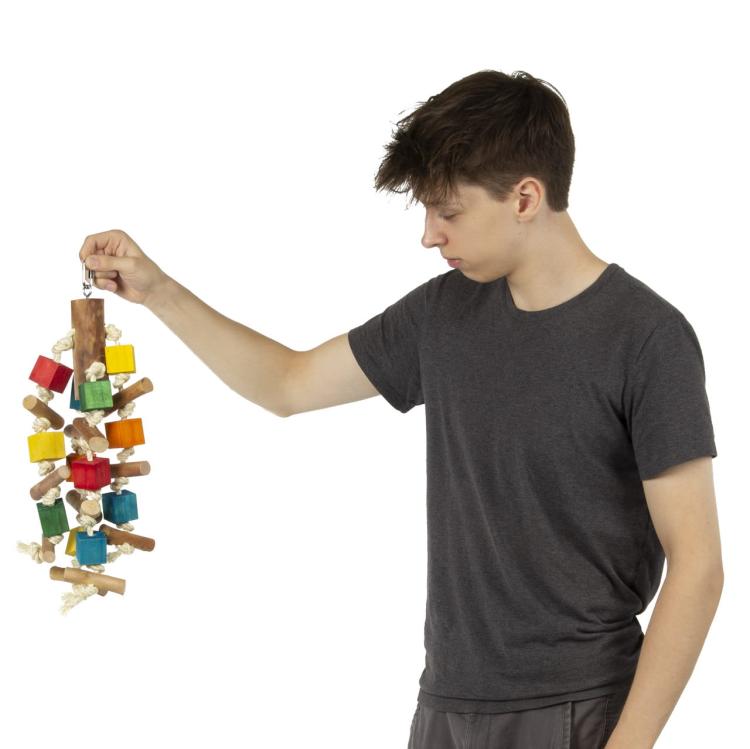 Dřevěný obr | hračka pro všechny papoušky od ParrotPlanet.cz