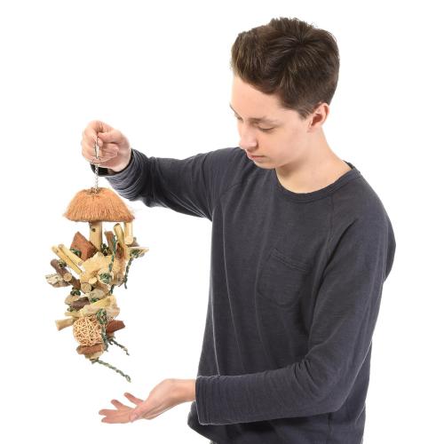 Keřík Java S – bezpečná a přírodní hračka pro malé i velké papoušky od ParrotPlanet.cz