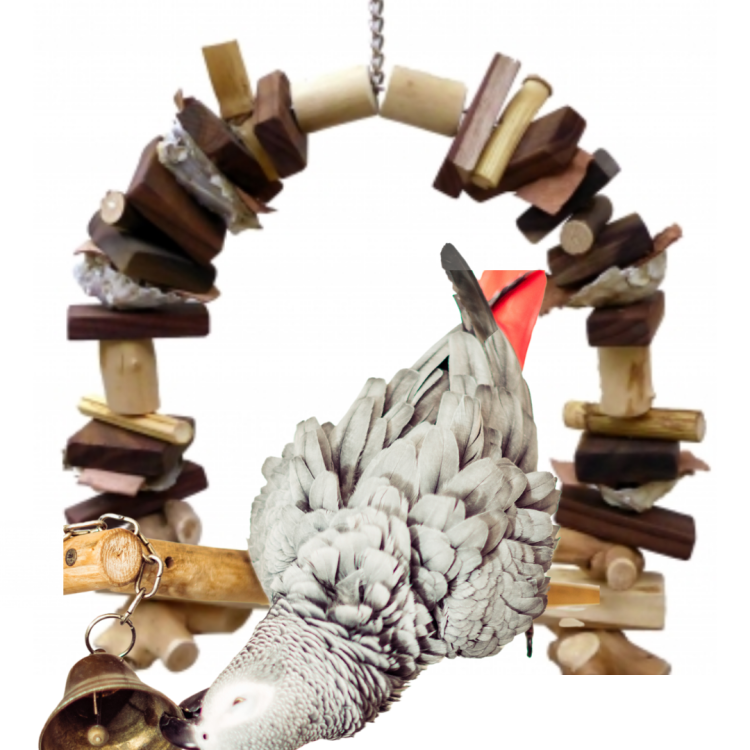 Přírodní houpačka Java – hračka pro střední papoušky od ParrotPlanet.cz