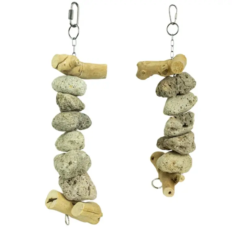 Java Lava Kebab Stone – přírodní kebab s kameny Lava a dřevem Java S od ParrotPlanet.cz