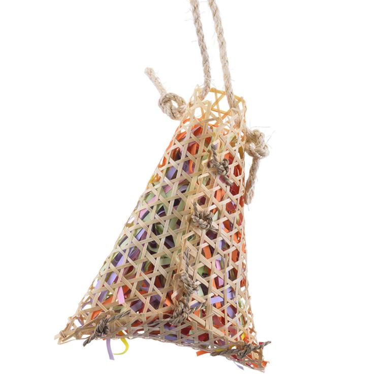 Koš s papíry – hračka pro papoušky – naplněný papírem ZIG ZAG od ParrotPlanet.cz