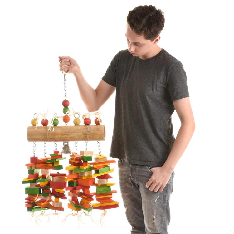 Ogromna Jumbo-Bamboo XXL - kultovní hračka pro velké papoušky od ParrotPlanet.cz