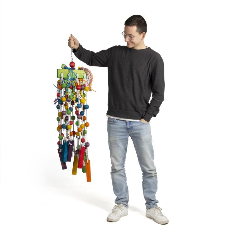 Obří obří 150 cm | Bezpečná hračka a zábava pro velké papoušky od ParrotPlanet.cz