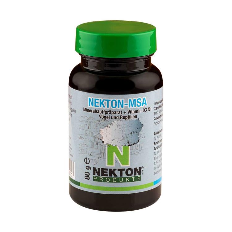 Nekton MSA 80 g – vysoce stravitelné minerály pro papoušky, plazy, obojživelníky a letouny od ParrotPlanet.cz