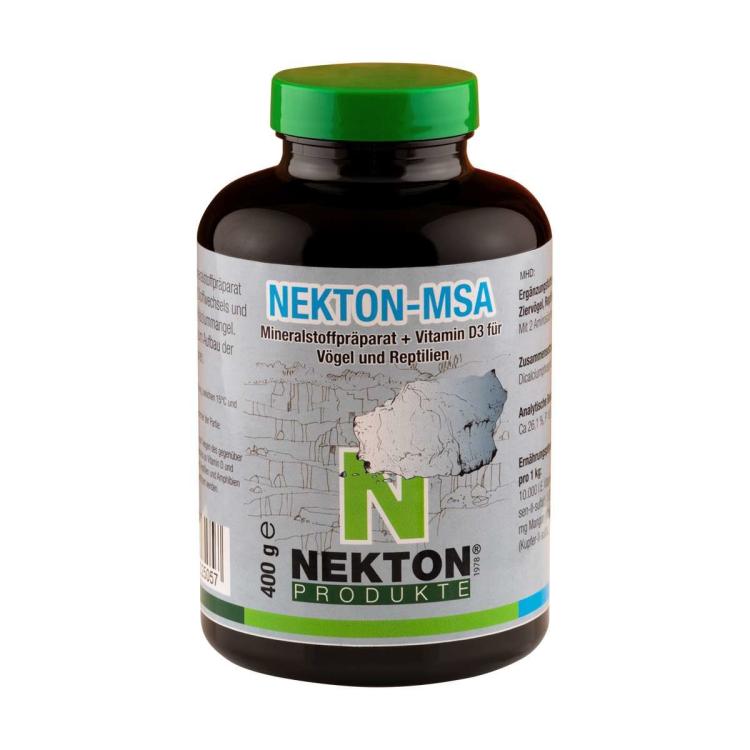 Nekton MSA 400 g – vysoce stravitelné minerály pro papoušky, plazy, obojživelníky a letouny od ParrotPlanet.cz