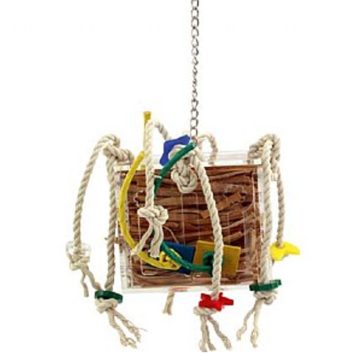 Crazy Box S – hračka pro malé papoušky od ParrotPlanet.cz