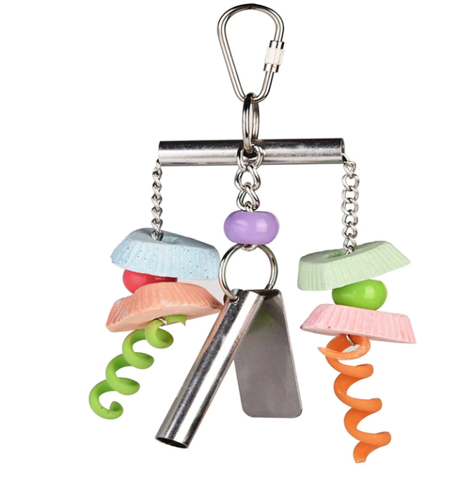 Zatočená vitamínová bomba – chutné minerály ve formě hračky pro všechny papoušky od ParrotPlanet.cz