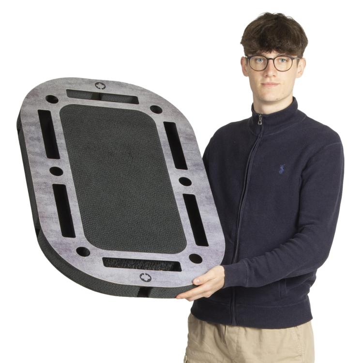 PlayPlate | Hřiště pro kočky se škrabadlem| Canadian Cat | BLACK EDITION | Vzhled betonu od ParrotPlanet.cz