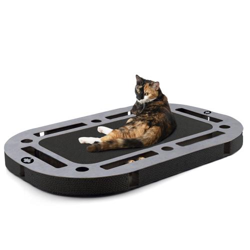 PlayPlate | Hřiště pro kočky se škrabadlem| Canadian Cat | BLACK EDITION | Vzhled betonu od ParrotPlanet.cz