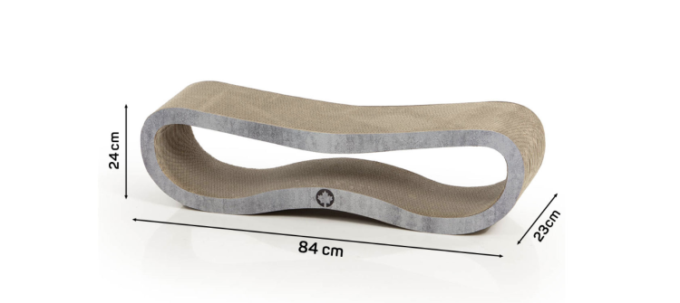 ORBIT 2.0. | Škrabadlo pro KOČKY | Canadian Cat | vzhled betonu od ParrotPlanet.cz