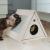 Triangle House | Úkryt, škrabadlo, jeskyně | Canadian Cat | Bílá od ParrotPlanet.cz