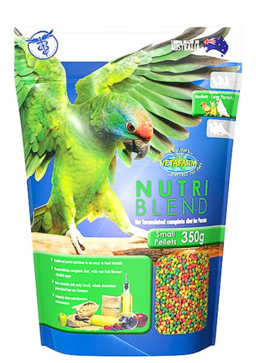 VETAFARM- FruitBlend SMALL PELLETS - Celoroční granule pro amazony a jiné střední papoušky 350 g od ParrotPlanet.cz
