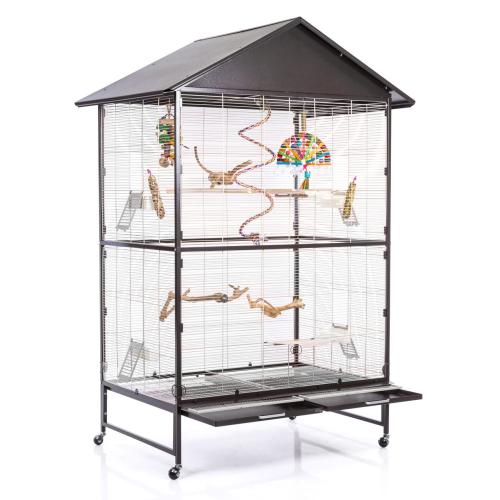 Klece pro papoušky Montana Villa Casa 120 tmavá/světláod ParrotPlanet.cz