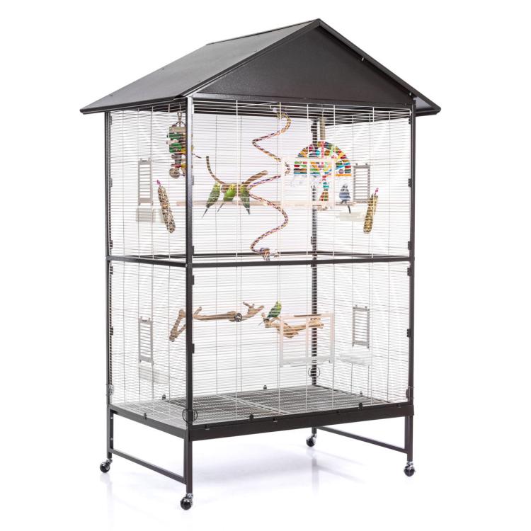 Klece pro papoušky Montana Villa Casa 120 tmavá/světláod ParrotPlanet.cz