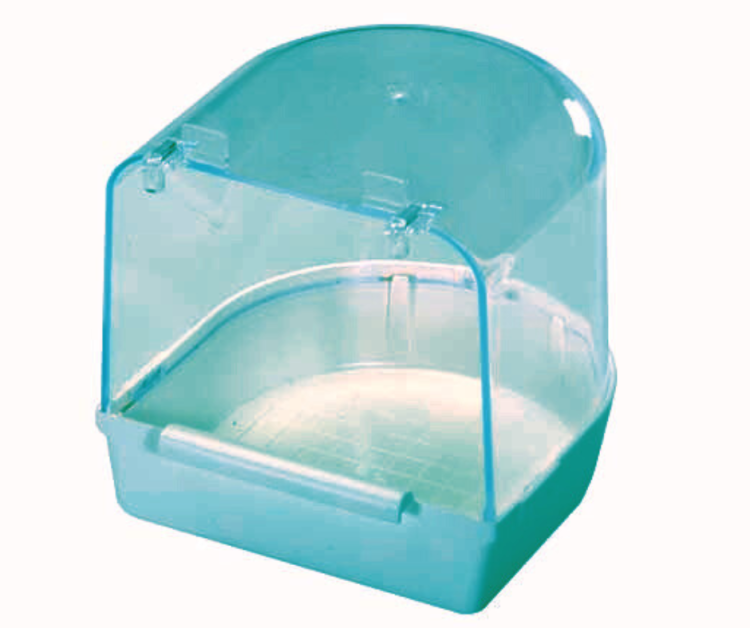 2GR | Akrylový bazén s tyčí do klece pro malé papoušky, velikost S | Barva Mix od ParrotPlanet.cz