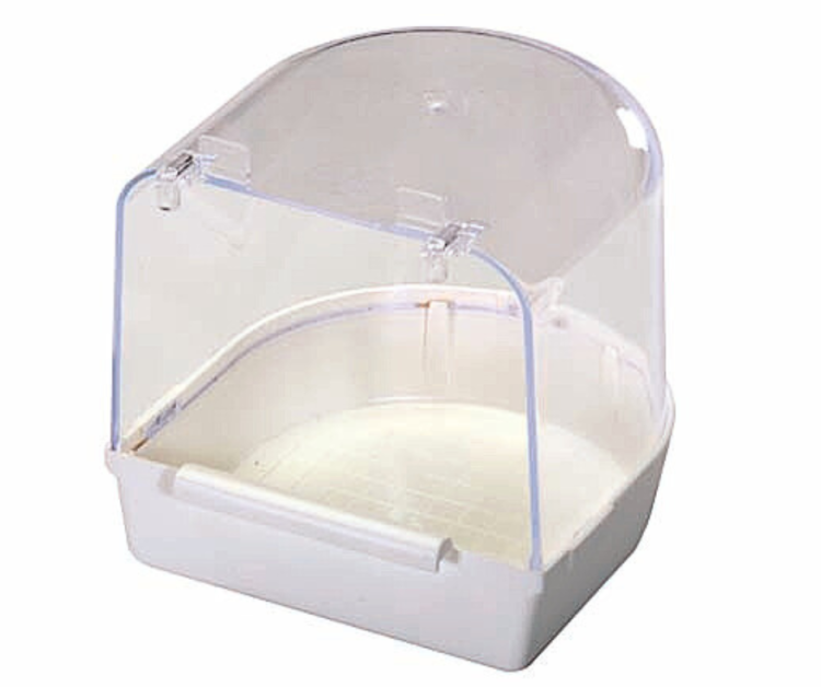 2GR | Akrylový bazén s tyčí do klece pro malé papoušky, velikost S | Barva Mix od ParrotPlanet.cz