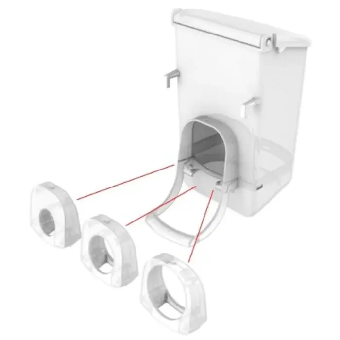 2GR | Automatický krmítko | Krmítko | Miska pro papoušky a jiné exotické ptáky 250 ml od ParrotPlanet.cz