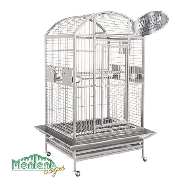 Klece pro papoušky Montana Hacienda Dome světlá od ParrotPlanet.cz