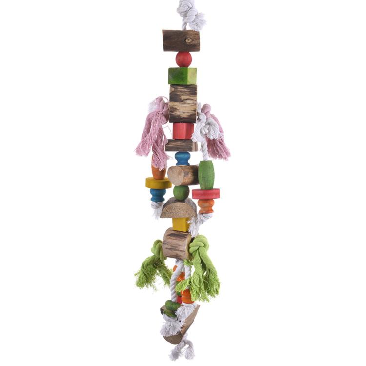 Dřevěné zázraky | Přírodní hračky | pro velké a střední papoušky od ParrotPlanet.cz