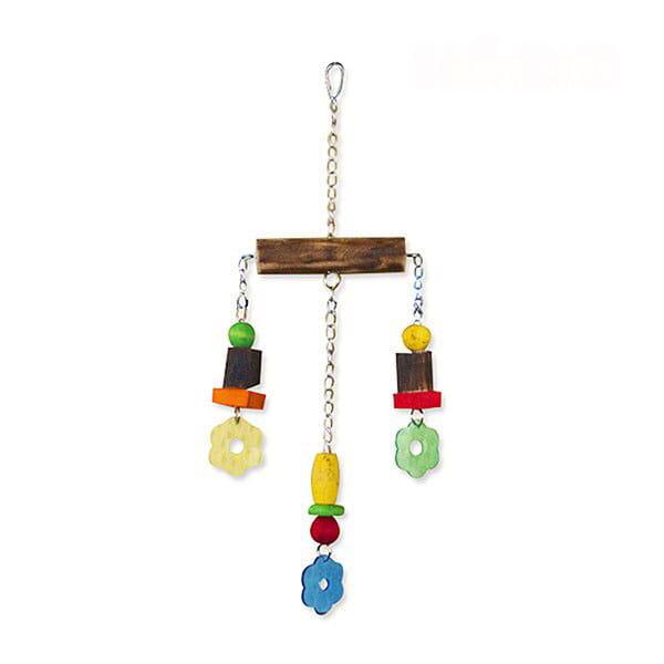 Tři po třech | Dřevěná hračka pro malé a střední papoušky od ParrotPlanet.cz