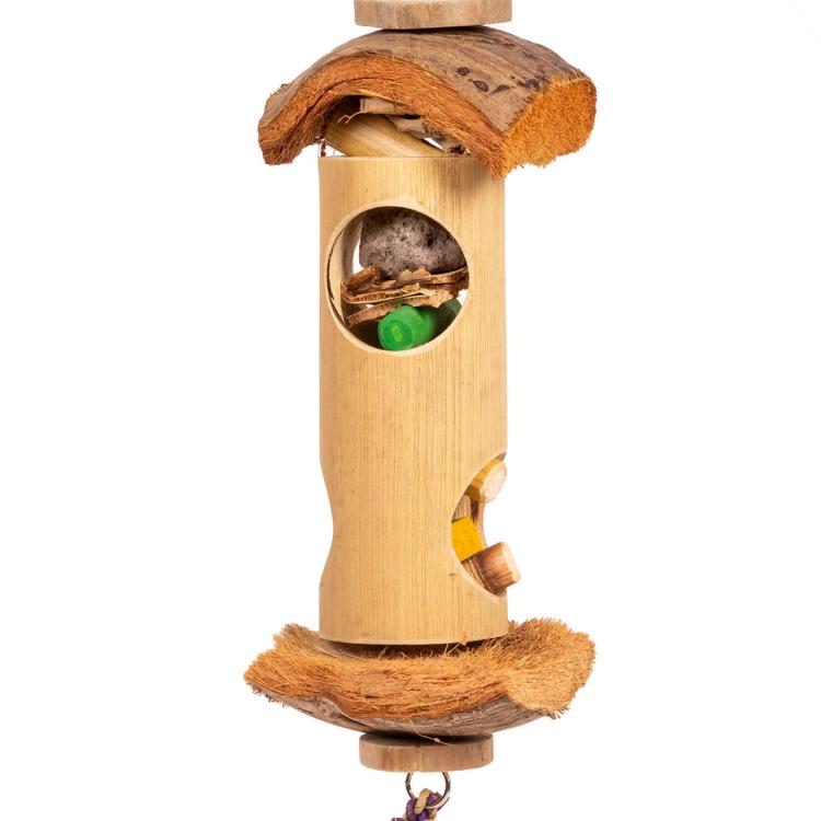 Surprise | Přírodní hračka pro papoušky s dřevem Java | Nauka krmění od ParrotPlanet.cz