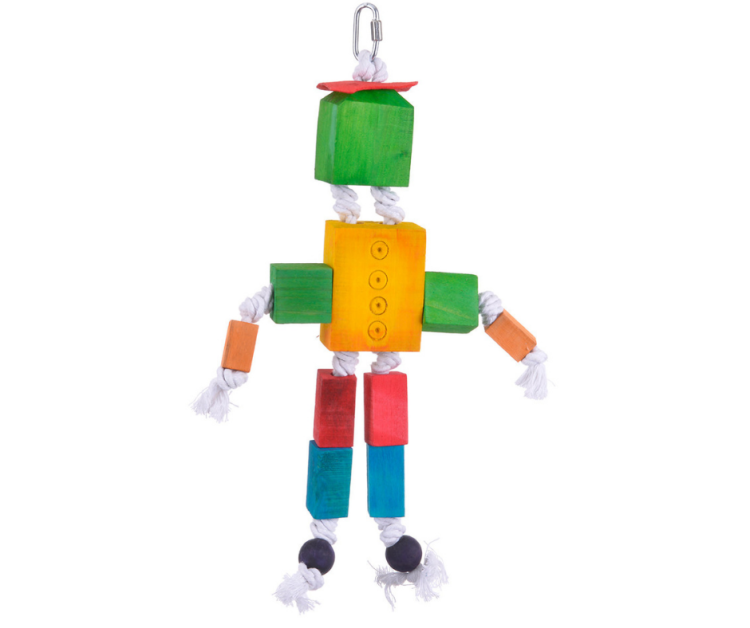 Eryk | Dřevěná hračka pro všechny papoušky 36 cm od ParrotPlanet.cz