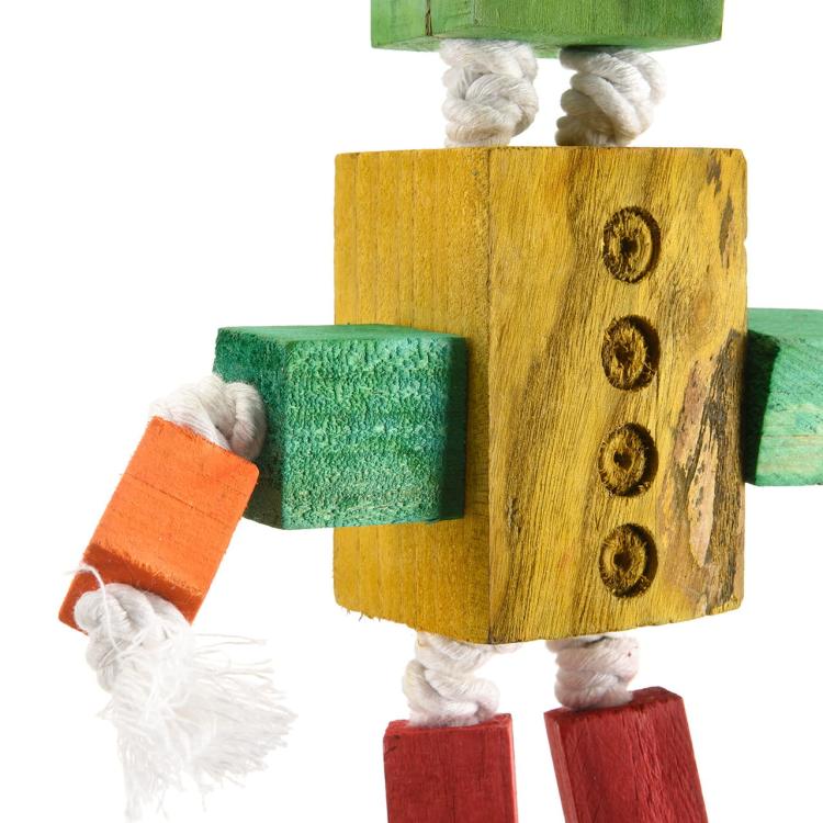 Eryk | Dřevěná hračka pro všechny papoušky 36 cm od ParrotPlanet.cz