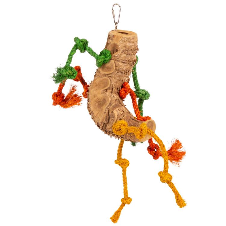 Bambusová Spirálová Hračka | Přírodní hračka pro papoušky od ParrotPlanet.cz