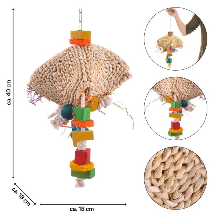 Jelly-Delly – přírodní hračka pro střední a velké papoušky  od ParrotPlanet.cz