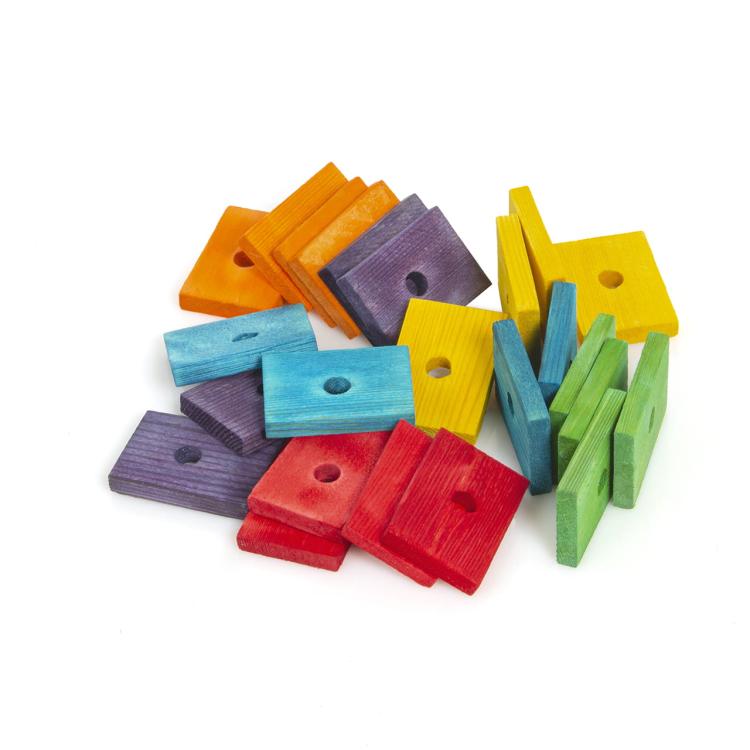 Domino – náhradní díly pro výrobu hraček pro papoušky DIY nebo hračka do tlapky od ParrotPlanet.cz