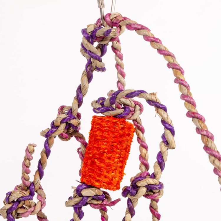 SÍŤ Java s atrakcemi | Hračka na lezení pro velké a malé papoušky, velikost L od ParrotPlanet.cz