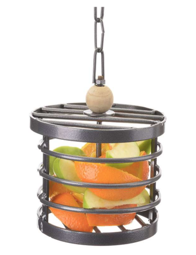 Kovový koš na plnění | Klec na pamlsky | pro velké papoušky | Bufet XXL od ParrotPlanet.cz