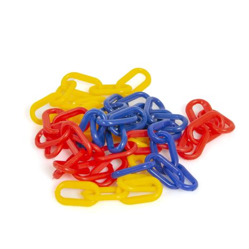 Plastové řetězy | 3 ks - délka 50 cm | náhradní díly pro výrobu hraček pro papoušky DIY od ParrotPlanet.cz